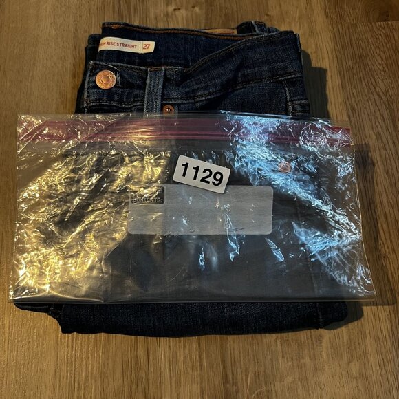 Levis Women's Waterless Original Fit Blue Denim Jeans Sz 27x32 - Picture 9 of 10